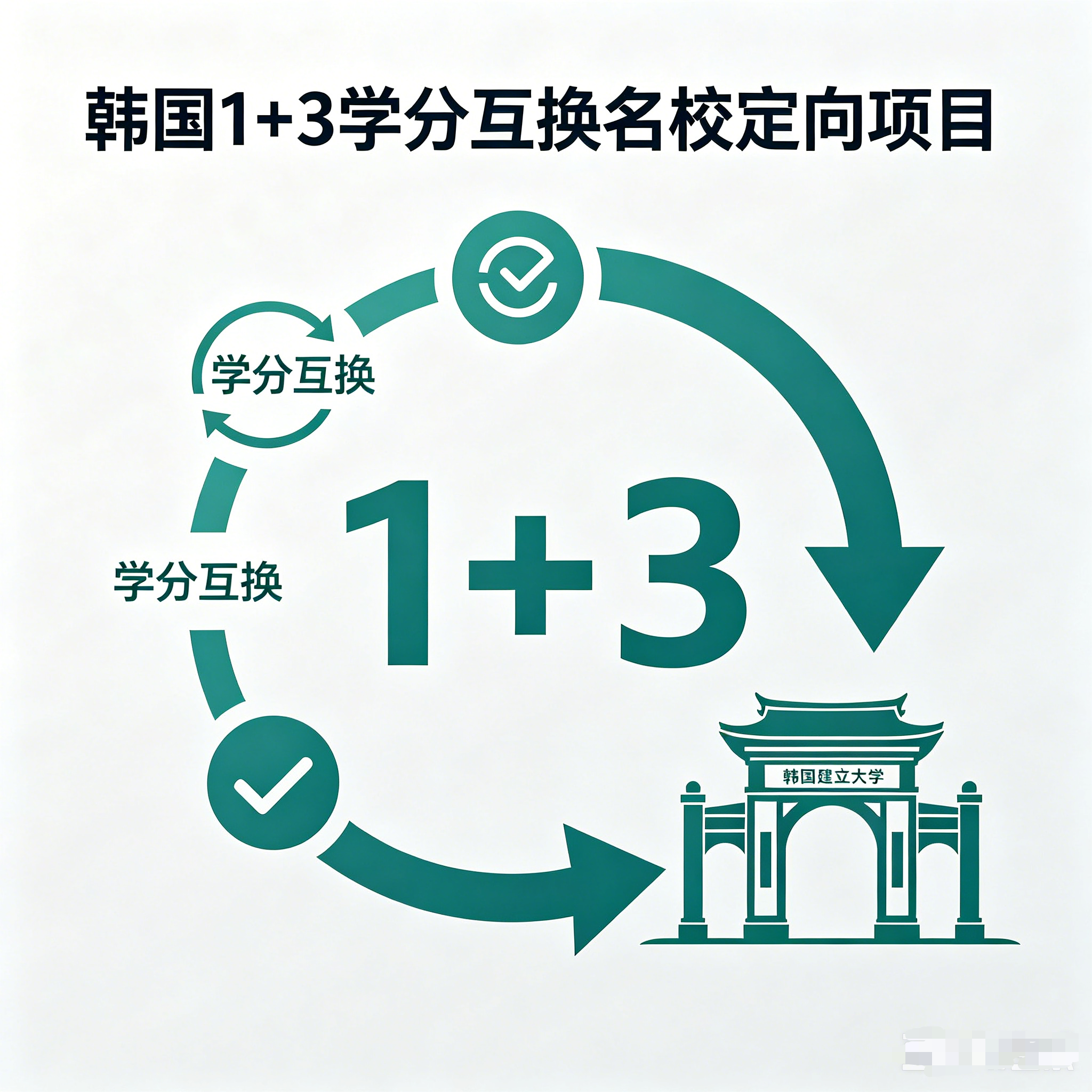 五家渠韩国留学1+3学分互换项目（名校定向）